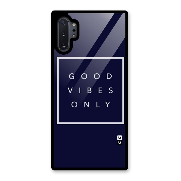 Blue White Vibes Glass Back Case for Galaxy Note 10 Plus
