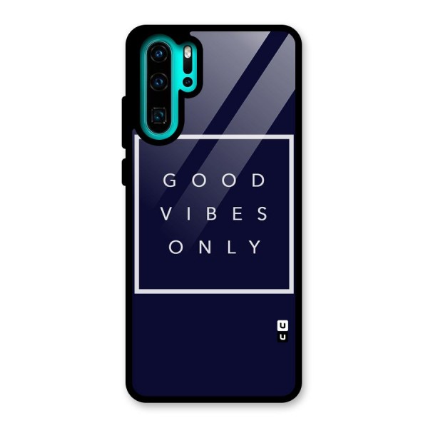 Blue White Vibes Glass Back Case for Huawei P30 Pro