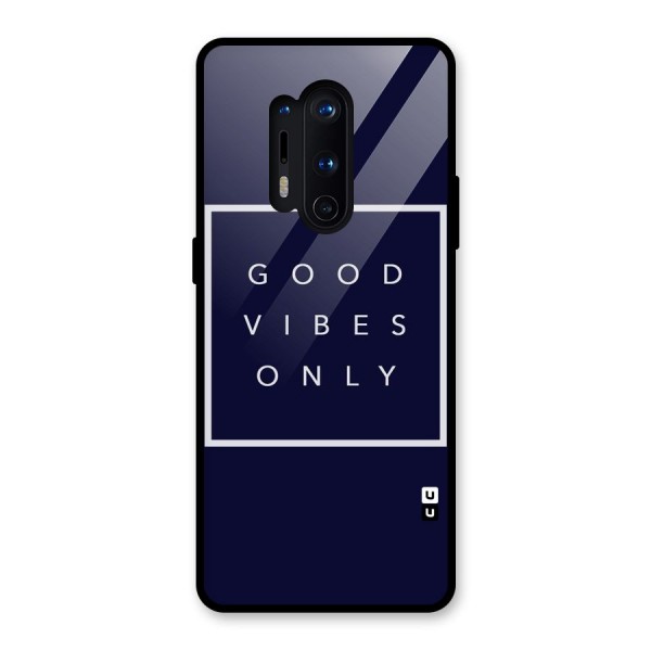 Blue White Vibes Glass Back Case for OnePlus 8 Pro