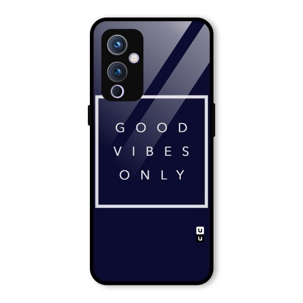 Blue White Vibes Glass Back Case for OnePlus 9
