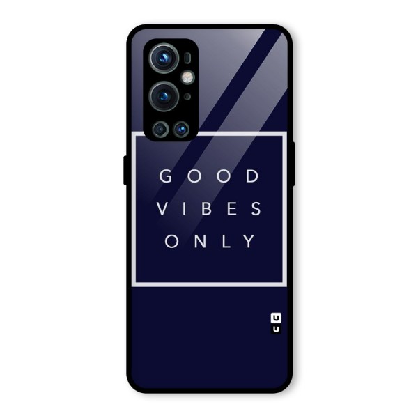 Blue White Vibes Glass Back Case for OnePlus 9 Pro