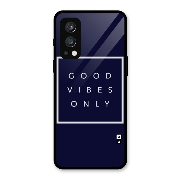 Blue White Vibes Glass Back Case for OnePlus Nord 2 5G