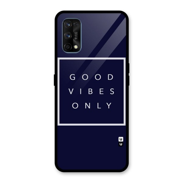 Blue White Vibes Glass Back Case for Realme 7 Pro