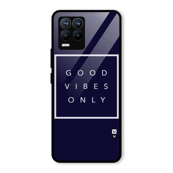 Blue White Vibes Glass Back Case for Realme 8