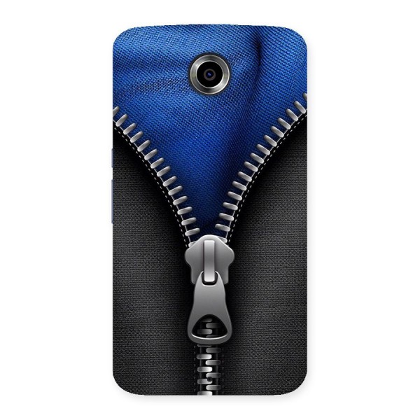 Blue Zipper Back Case for Nexsus 6