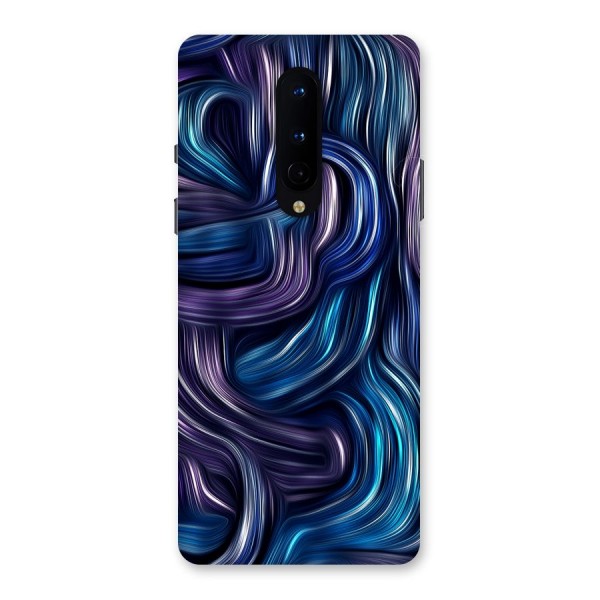 Blue and Purple Oil Paint Back Case for OnePlus 8