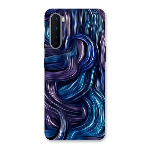 Blue and Purple Oil Paint Back Case for OnePlus Nord
