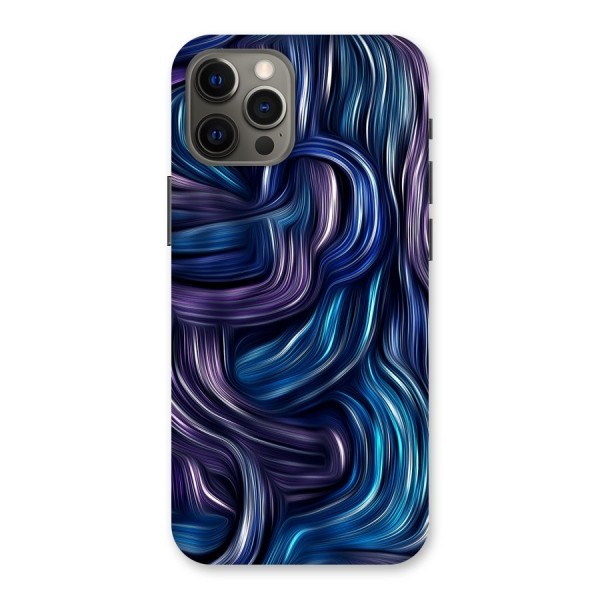 Blue and Purple Oil Paint Back Case for iPhone 12 Pro Max