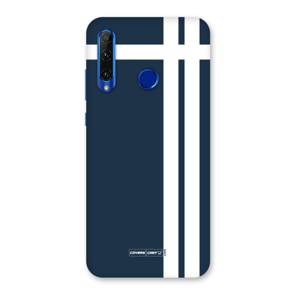 Blue and White Back Case for Honor 20i