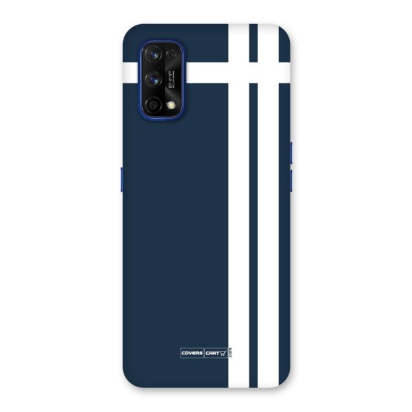 Blue and White Back Case for Realme 7 Pro
