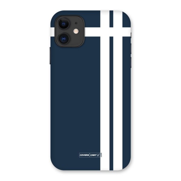 Blue and White Back Case for iPhone 11