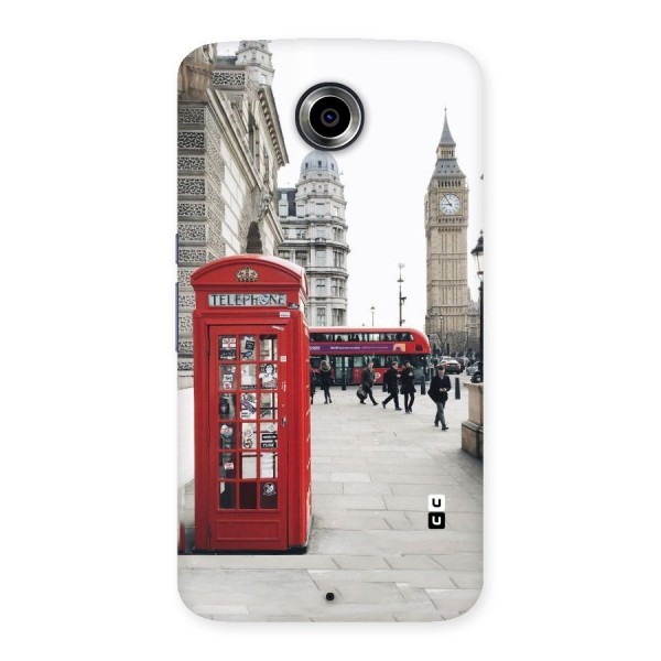 Booth In Red Back Case for Nexsus 6