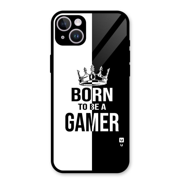 Born To Be Gamer Glass Back Case for iPhone 14 Plus
