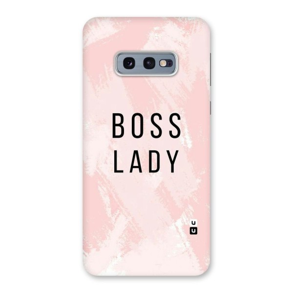 Boss Lady Pink Back Case for Galaxy S10e