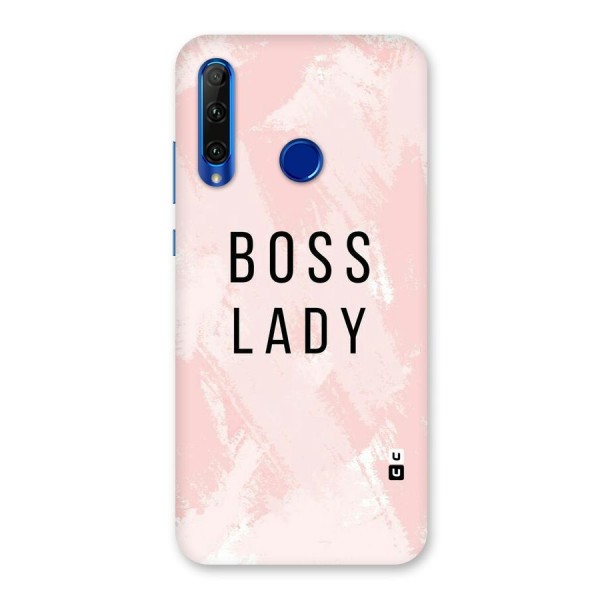 Boss Lady Pink Back Case for Honor 20i