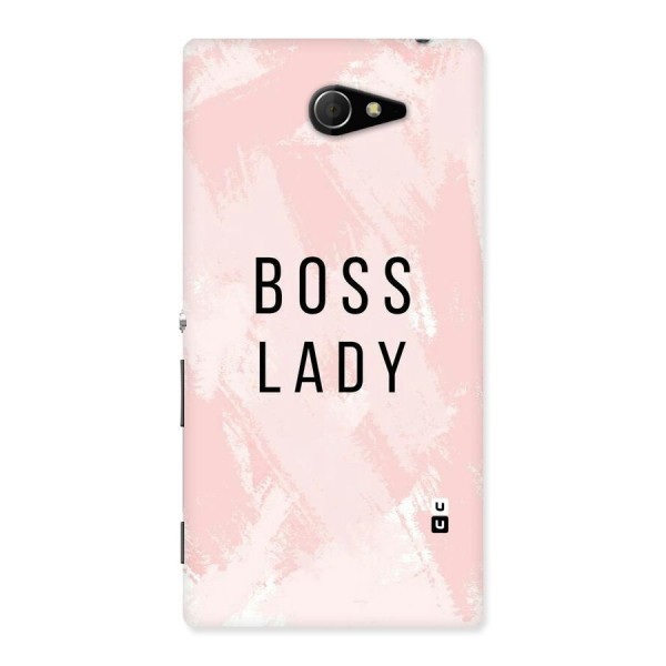 Boss Lady Pink Back Case for Sony Xperia M2