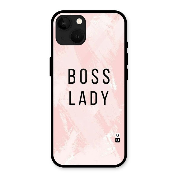 Boss Lady Pink Glass Back Case for iPhone 13