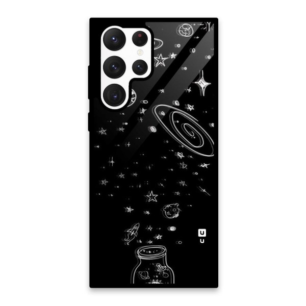 Bottle Of Stars Glass Back Case for Galaxy S22 Ultra 5G