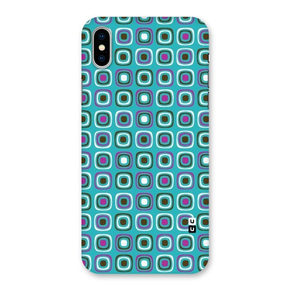Boxes Tiny Pattern Back Case for iPhone XS