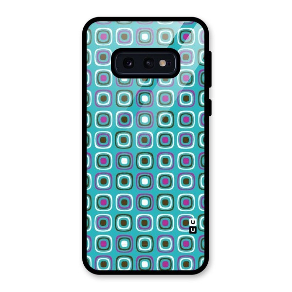 Boxes Tiny Pattern Glass Back Case for Galaxy S10e