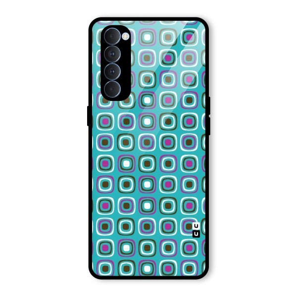 Boxes Tiny Pattern Glass Back Case for Oppo Reno4 Pro