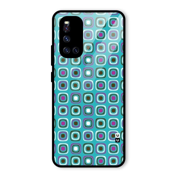 Boxes Tiny Pattern Glass Back Case for Vivo V19