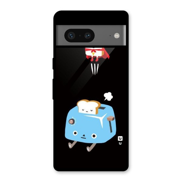 Bread Toast Glass Back Case for Google Pixel 7