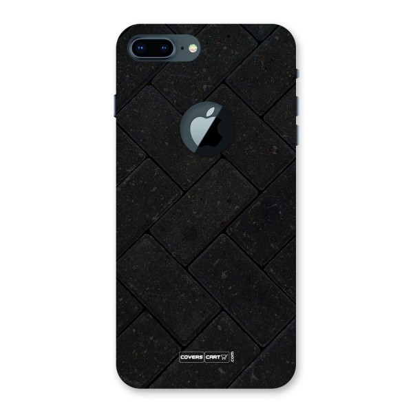 Bricks Pattern Back Case for iPhone 7 Plus Logo Cut