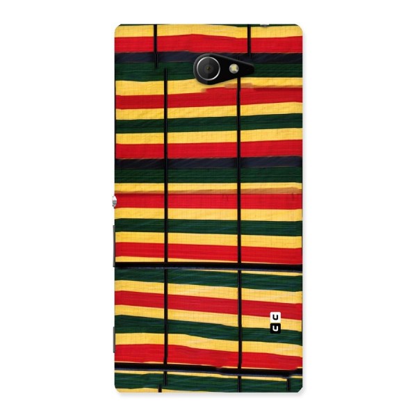 Bright Colors Lines Back Case for Sony Xperia M2