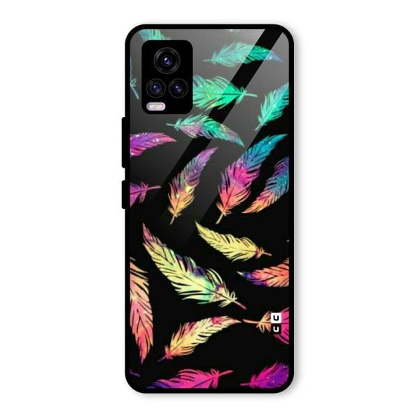 Bright Feathers Glass Back Case for Vivo V20