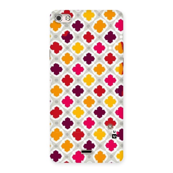Bright Pattern Back Case for Micromax Canvas Silver 5