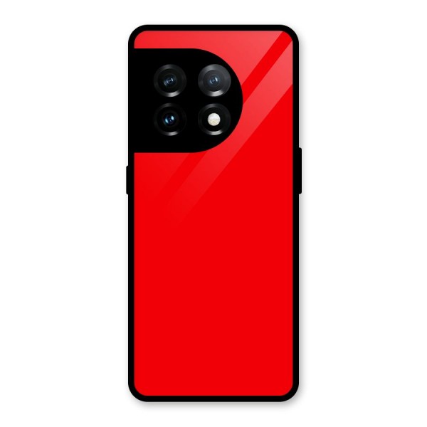 Bright Red Glass Back Case for OnePlus 11