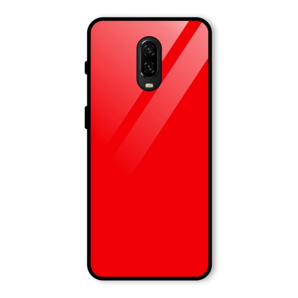Bright Red Glass Back Case for OnePlus 6T