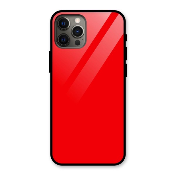 Bright Red Glass Back Case for iPhone 12 Pro Max