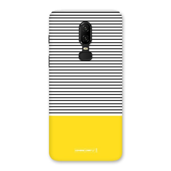 Bright Yellow Stripes Back Case for OnePlus 6