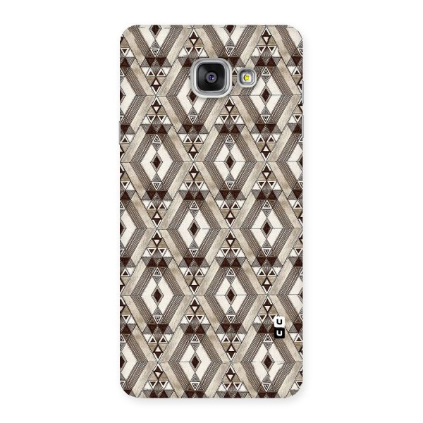 Brown Abstract Design Back Case for Galaxy A7 2016