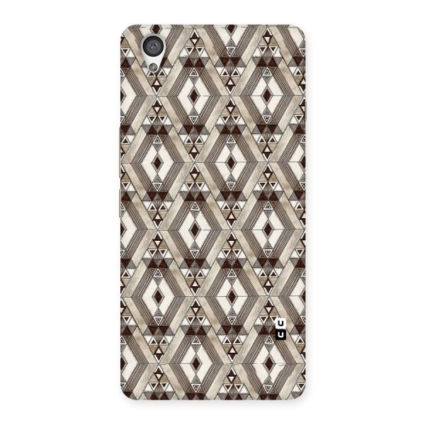 Brown Abstract Design Back Case for OnePlus X