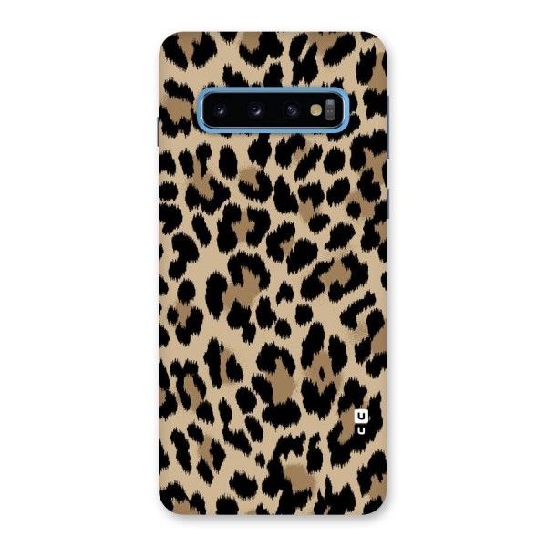 Brown Leapord Print Back Case for Galaxy S10