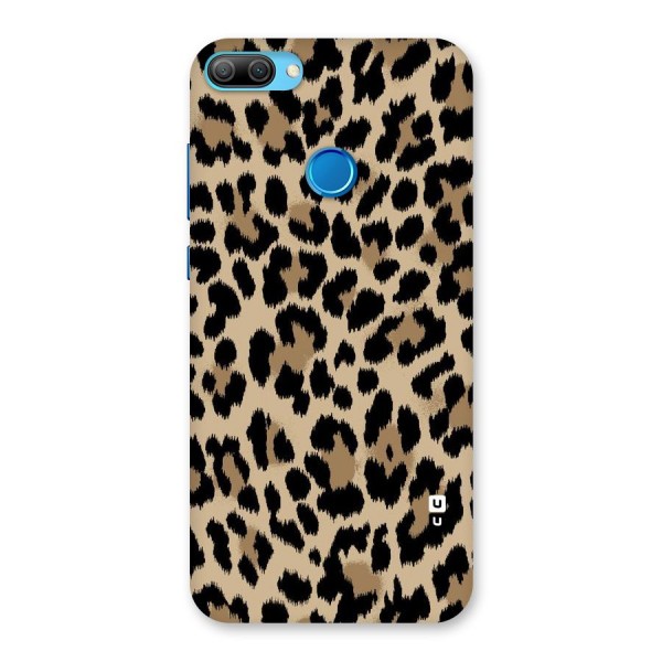 Brown Leapord Print Back Case for Honor 9N