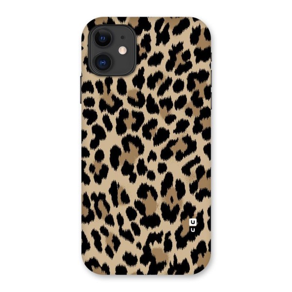 Brown Leapord Print Back Case for iPhone 11