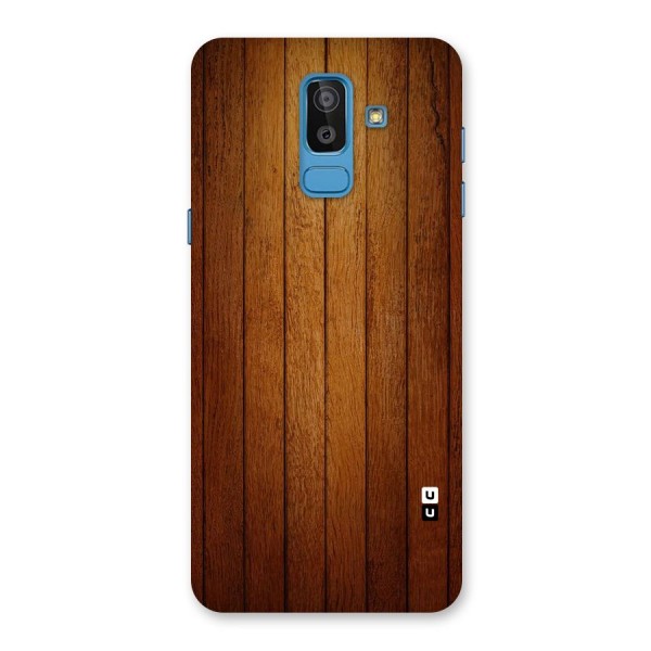 Brown Wood Design Back Case for Galaxy J8