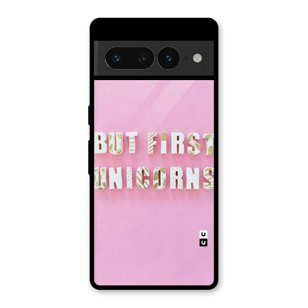 But First Unicorns Glass Back Case for Google Pixel 7 Pro