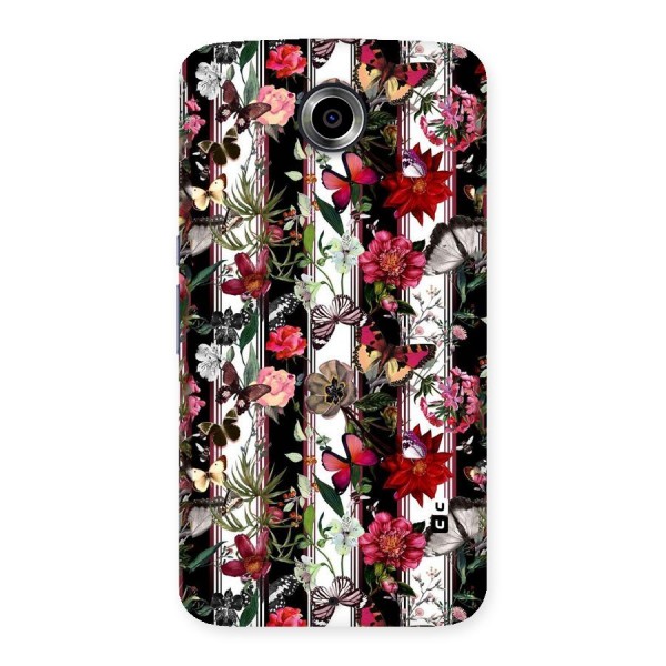 Butterfly Flowers Back Case for Nexsus 6