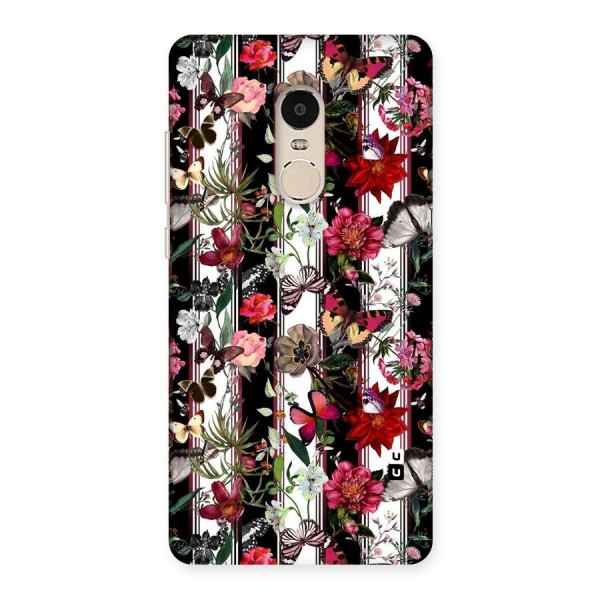 Butterfly Flowers Back Case for Xiaomi Redmi Note 4