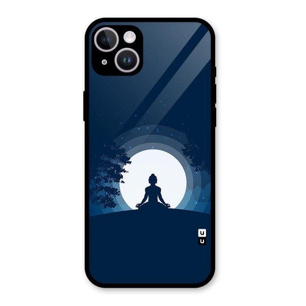 Calm Meditation Glass Back Case for iPhone 14 Plus
