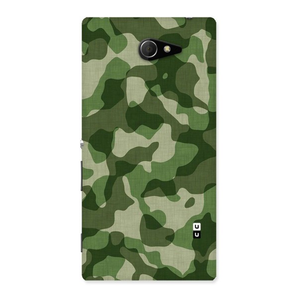 Camouflage Pattern Art Back Case for Sony Xperia M2