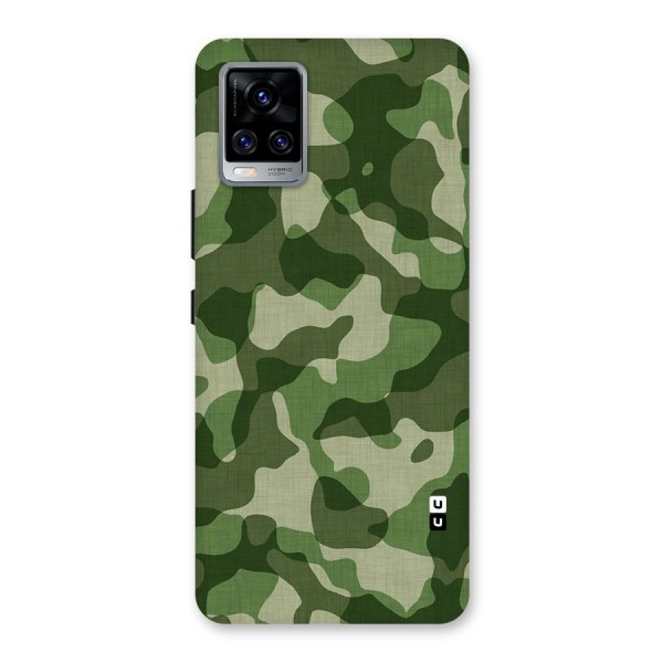 Camouflage Pattern Art Back Case for Vivo V20 Pro