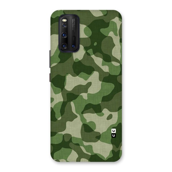 Camouflage Pattern Art Back Case for Vivo iQOO 3