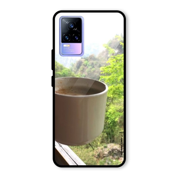 Chai With Mountain View Glass Back Case for Vivo Y73