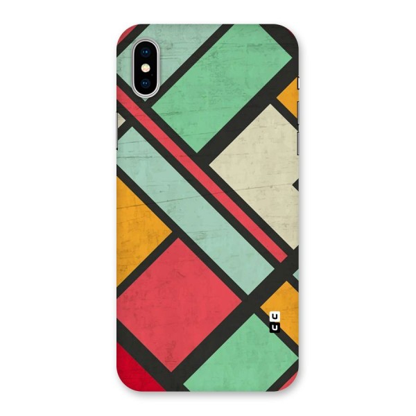 Check Colors Back Case for iPhone X